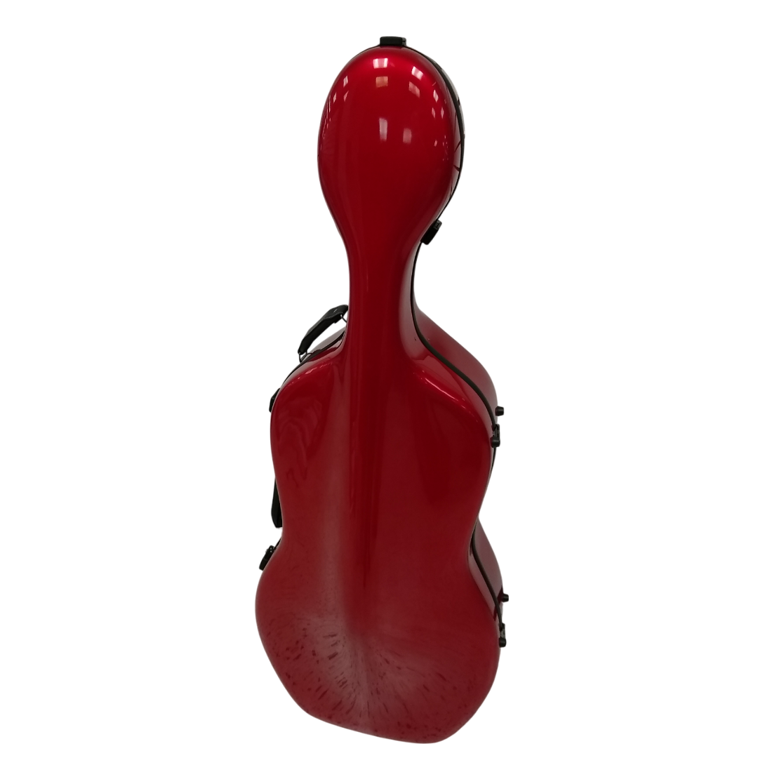 Enthral II Cello Case – Poly Carbon Fiber – Red Sparkle