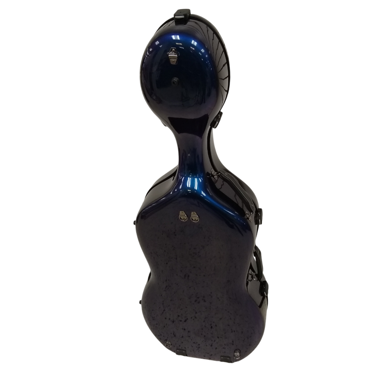 Enthral II Cello Case – Poly Carbon Fiber – Blue Sparkle - Image 3